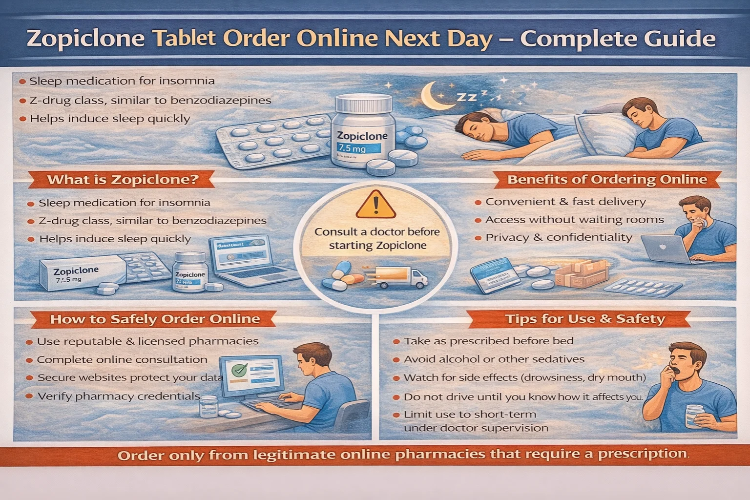 Zopiclone Tablet Order Online Next Day UK
